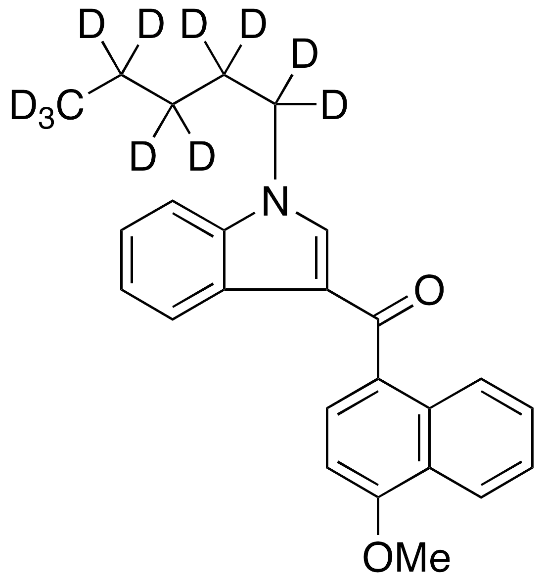 1-(Pentyl-d11)-3-(4-methoxynaphthoyl)indole JWH 081-d11 - image 1