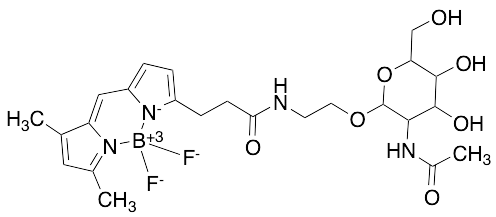 (T-4)-Difluoro[N-[2-(beta-D-galactopyranosyloxy)ethyl]-5-[(3,5-dimethyl-2H-pyrrol-2-ylidene-κN)methyl]-1H-pyrrole-2-propanamidato-κN1]-boron - image 1