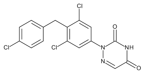 2-[3,5-Dichloro-4-[(4-chlorophenyl)methyl]phenyl]-1,2,4-triazine-3,5(2H,4H)-dione - image 1