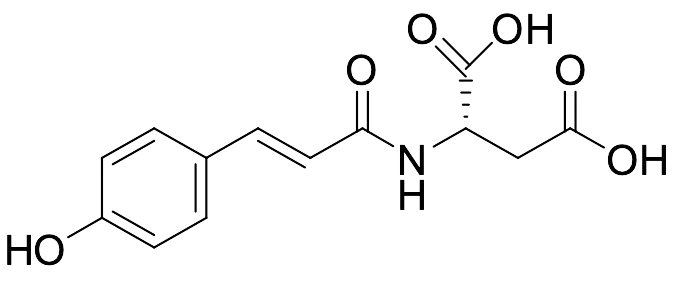 N-[(2E)-3-(4-Hydroxyphenyl)-1-oxo-2-propen-1-yl]-L-aspartic Acid - image 1