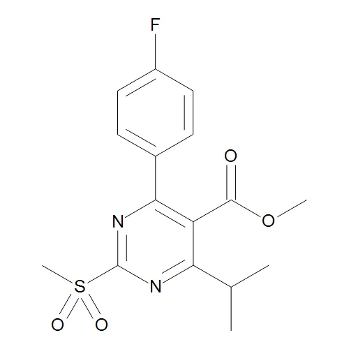 Methyl 4-(4-Fluorophenyl)-6-isopropyl-2-(methylsulfonyl)pyrimidine-5-carboxylate - image 1