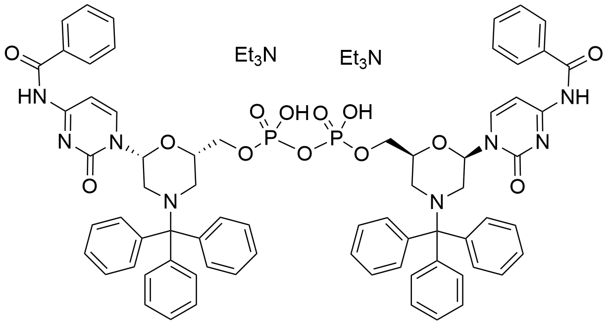 N4-Benzoyl-N-trityl-morpholino Cytosine Phosphate Dimer Ditriethylamin Salt  - image 1