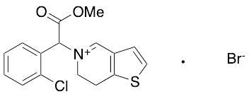 5-[1-(2-Chlorophenyl)-2-methoxy-2-oxoethyl]-6,7-dihydrothieno[3,2-c]pyridiniumBromide (~90%) - image 1