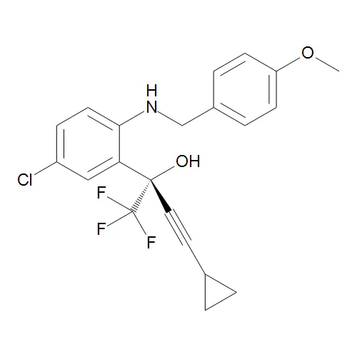 (S)-5-Chloro-Alpha-(cyclopropylethynyl)-2-[[(4-methoxyphenyl)methyl]amino]-Alpha-(trifluoromethyl)benzenemethanol - image 1