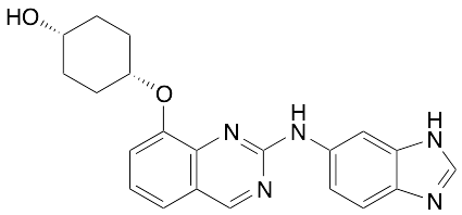 cis-4-[[2-(1H-Benzimidazol-6-ylamino)-8-quinazolinyl]oxy]-cyclohexanol - image 1