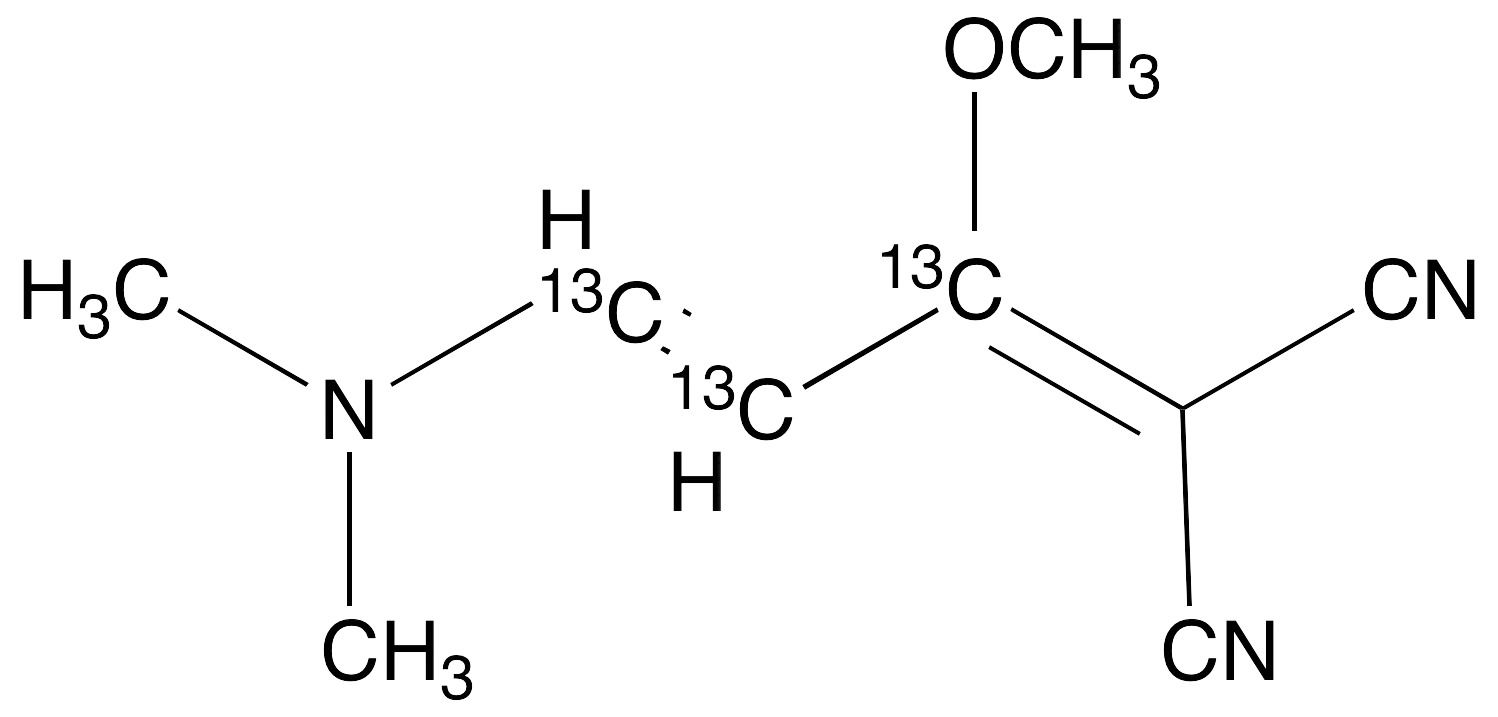 1,1-Dicyano-2-methoxy-4-dimethylamino-1,3-butadiene-13C3 - image 1