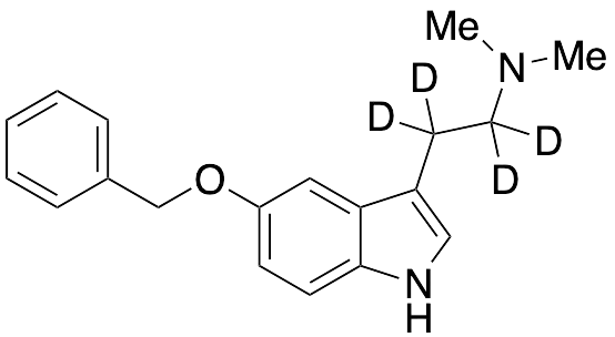 N,N-Dimethyl-5-(phenylmethoxy)-1H-indole-3-ethan-Alpha,Alpha,Beta,Beta-d4-amine - image 1