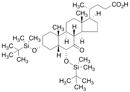 (3a,5b,6a)-3,6-Bis[[(1,1-dimethylethyl)dimethylsilyl]oxy]-7-oxo-cholan-24-oic Acid - image 1