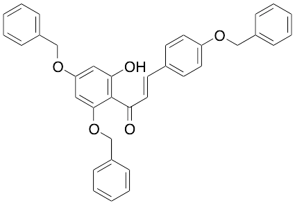 E-3-(4-Benzyloxy)-1-(2.4-bisbenzyloxy-6-hydroxy)phenyl)propenone - image 1