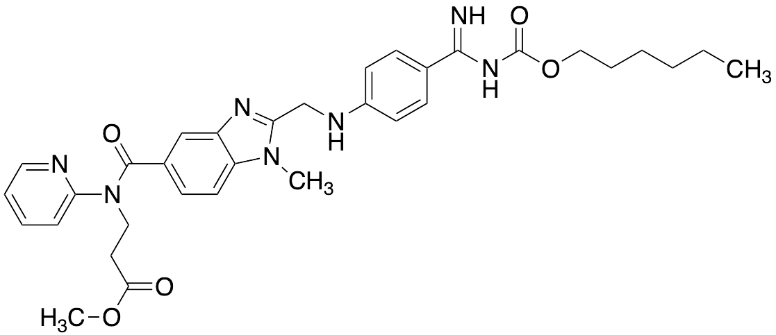 N-[[2-[[[4-[[[(Hexyloxy)carbonyl]amino]iminomethyl]phenyl]amino]methyl]-1-methyl-1H-benzimidazol-5-yl]carbonyl]-N-2-pyridinyl-Beta-Alanine Methyl Ester - image 1