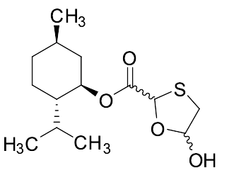 (1R,2S,5R)-Menthol-hydroxy-[1,3]-oxathiolane-carboxylate (Mixture of diastereomers) - image 1