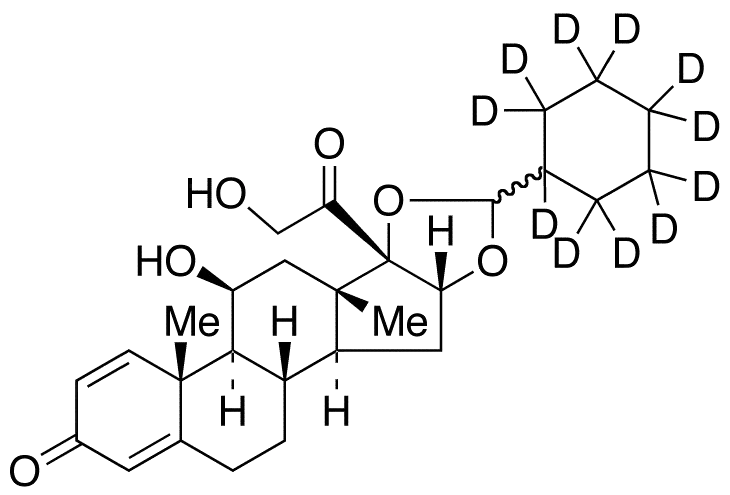 Desisobutyryl Ciclesonide-d11 (Mixture of Diastereomers) - image 1