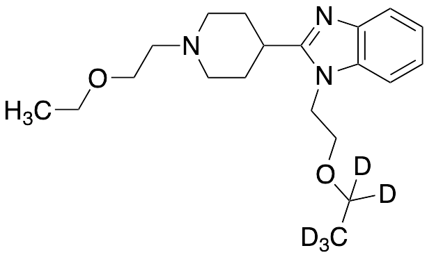 1-(2-Ethoxyethyl)-2-(1-(2-ethoxylethyl)piperidin-4-yl)-1H-benzo[d]imidazole-D5 - image 1