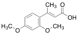 2,4-Dimethoxy-Beta-methylcinnamic Acid - image 1