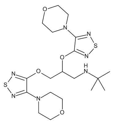2-[4-(4-Morpholinyl)-1,2,5-thiadiazol-3-yl]-rac-Timolol Ether - image 1