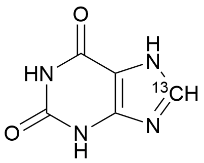 3,7-Dihydro-1H-purine-2,6-dione-8-13C - image 1