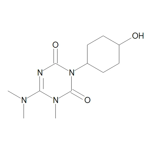 rel-trans-6-(Dimethylamino)-3-(4-hydroxycyclohexyl)-1-methyl-1,3,5-Triazine-2,4(1H,3H)-dione - image 1