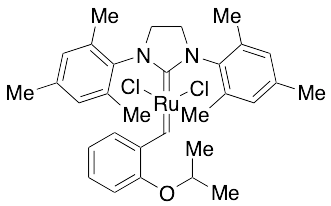[1,3-Bis(2,4,6-trimethylphenyl)-2-imidazolidinylidene] Dichloro(o-isopropoxyphenylmethylene)ruthenium - image 1