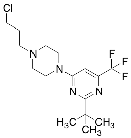 4-[4-(3-Chloropropyl)-1-piperazinyl]-2-(1,1-dimethylethyl)-6-(trifluoromethyl)pyrimidine - image 1