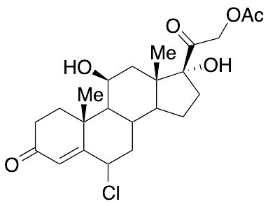 (6Beta,11Beta)-21-(Acetyloxy)-6-chloro-11,17-dihydroxypregn-4-ene-3,20-dione - image 1