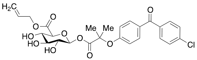 Fenofibric Acid Acyl-Beta-D-glucuronide Allyl Ester - image 1