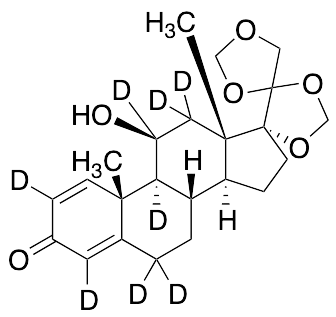 (11b)-11-Hydroxy-17,20:20,21-bis[methylenebis(oxy)]-pregna-1,4-dien-3-one-d8 - image 1