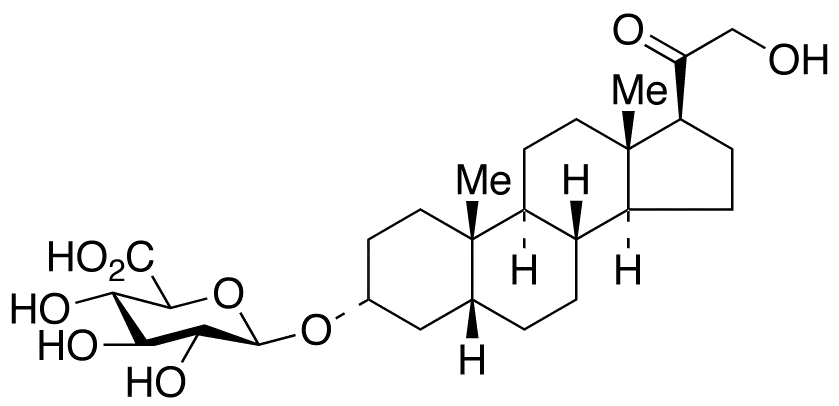 Tetrahydro 11-Deoxycorticosterone 3Alpha-Beta-D-Glucuronide - image 1