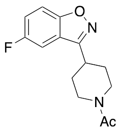 1-[4-(5-Fluoro-1,2-benzisoxazol-3-yl)-1-piperidinyl]ethanone - image 1