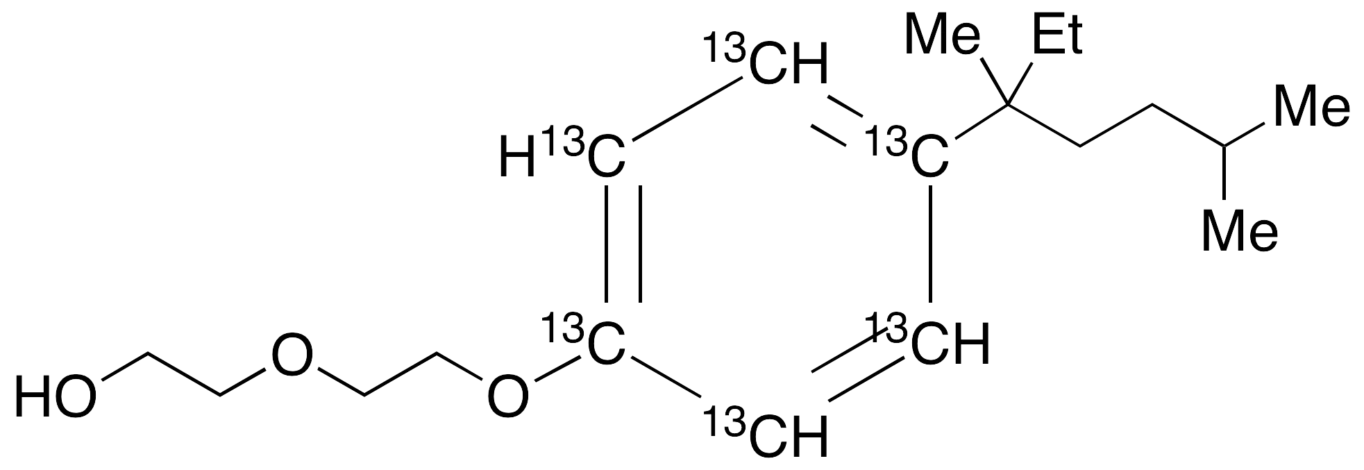 4-(3’,6’-Dimethyl-3’-heptyl)phenol diethoxylate-13C6 - image 1