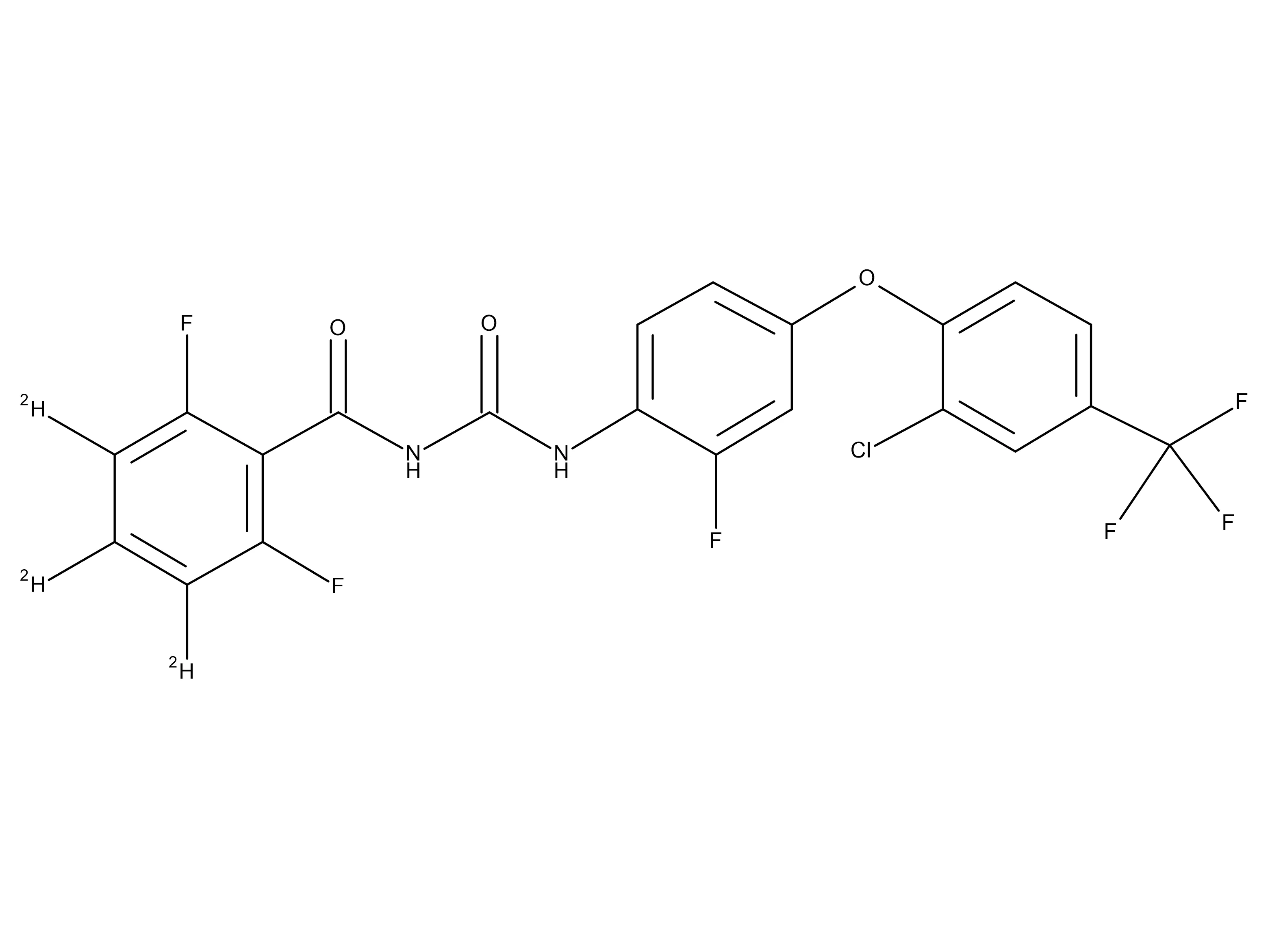 Flufenoxuron-d3 (2,6-Difluorobenzoyl-d3) - image 1