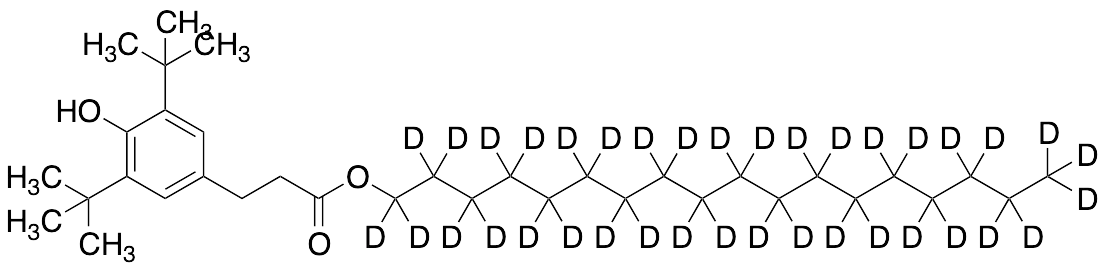 Octadecyl 3-(3,5-Di-tert-butyl-4-hydroxyphenyl)propionate-d37 - image 1