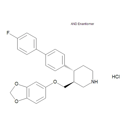 rac-trans-4-Defluoro-4-(4-fluorophenyl) Paroxetine Hydrochloride - image 1