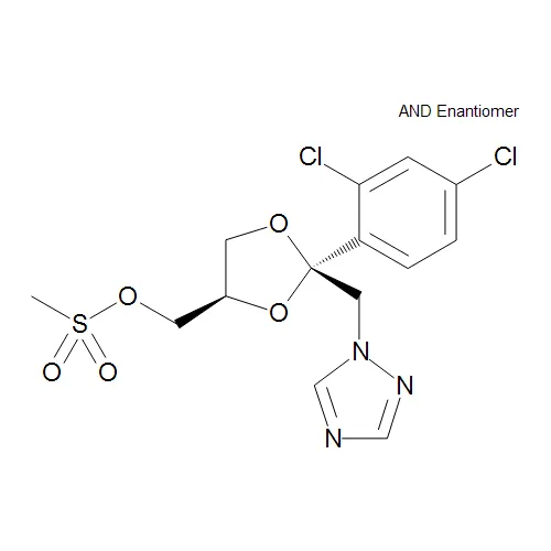 cis-[2-(2,4-Dichlorophenyl)-2-(1H-1,2,4-triazol-1-yl-methyl)-1,3-dioxolan-4-yl]methyl Methanesulfonate - image 1