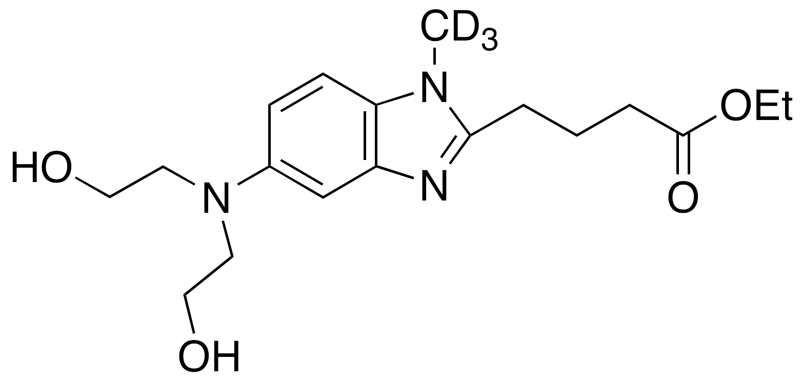 [1-Methyl-5-bis(2’-hydroxyethyl)aminobenzimidazolyl-2]butanoic Acid Ethyl Ester-d3 - image 1