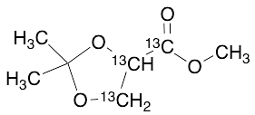 2,2-Dimethyl-(1,3) dioxolane-4-carboxylic Acid Methyl Ester-13C3 - image 1