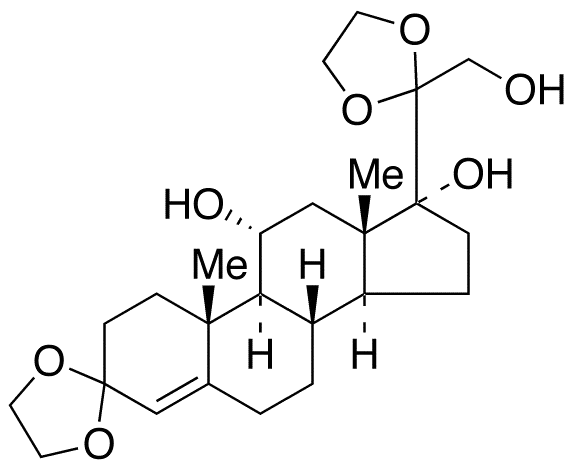11Alpha,17Alpha,21-Trihydroxy-pregn-5-ene-3,20-dione 3,20-Diethylene Ketal - image 1