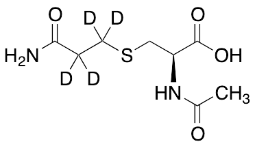 N-Acetyl-S-(2-carbamoylethyl-d4)-L-cysteine - image 1