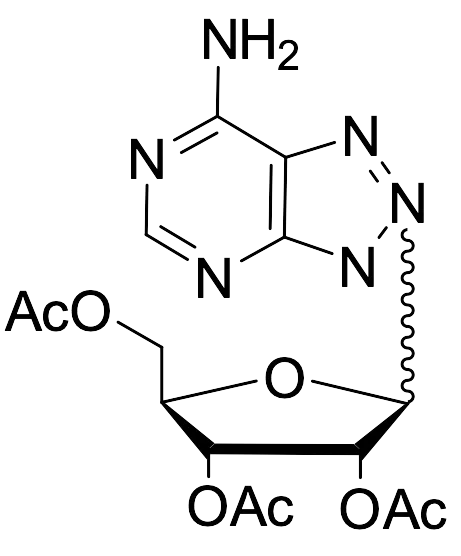 2-(2,3,5-Tri-O-acetyl-Beta-D-ribofuranosyl)-8-azaadenosine (Alpha/Beta Mixture) - image 1