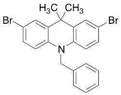 10-Benzyl-2,7-dibromo-9,9-dimethyl-9,10-dihydroacridine - image 1