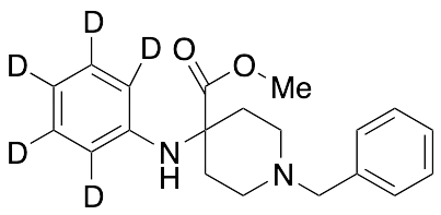 4-(Phenylamino]-1-benzyl-4-piperidinecarboxylic Acid Methyl Ester-d5 - image 1