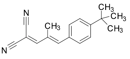 trans-2-[3-(4-tert-Butylphenyl)-2-methyl-2-propenylidene]malononitrile - image 1