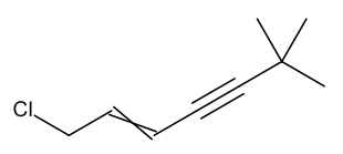 1-Chloro-6,6-dimethyl-2-heptene-4-yne (E:Z mixture) - image 1