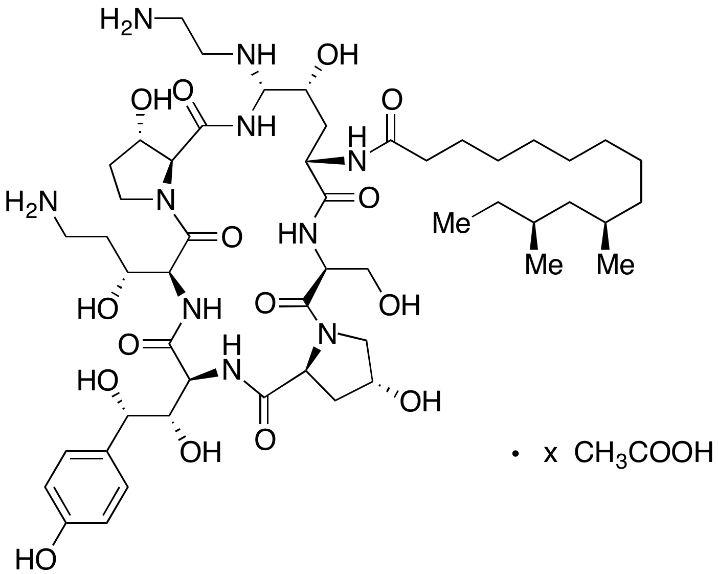 Caspofungin Impurity A Acetate Salt - image 1
