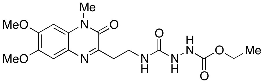 2-[[[2-(3,4-Dihydro-6,7-dimethoxy-4-methyl-3-oxo-2-quinoxalinyl)ethyl]amino]carbonyl]-hydrazinecarboxylic Acid Ethyl Ester - image 1