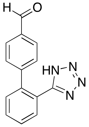 2'-(1H-Tetrazol-5-yl)-1,1'-biphenyl-4-carboxaldehyde (Losartan Impurity) - image 1
