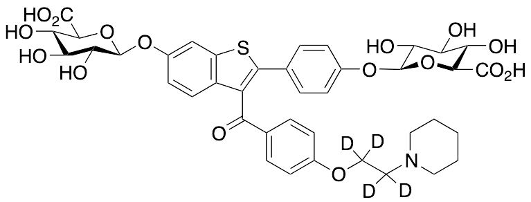 Raloxifene-d4 6,4’-Bis-Beta-D-glucuronide - image 1
