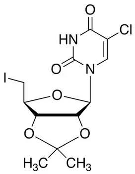 5’-Deoxy-5’-iodo-2’,3’-O-isopropylidene-5-chlorouridine - image 1