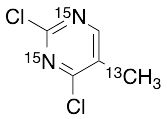 2,4-Dichloro-5-methylpyrimidine-15N2,13C - image 1