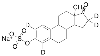 Sodium Estrone-2,4,16,16-d4 Sulfate (Stabilized with TRIS, 50% w/w) - image 1