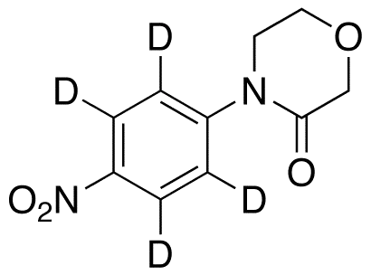 4-(4-Nitrophenyl)-3-morpholinone-d4 - image 1